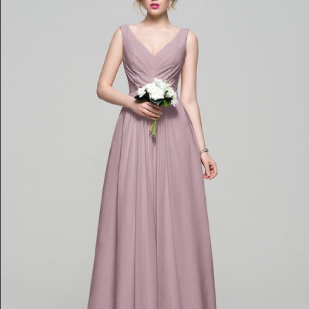 JJs House Dusk A-Line V-Neck Bridesmaid Dress 16
